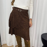 SAIA NOBUCK COM BORDADO INGLÊS