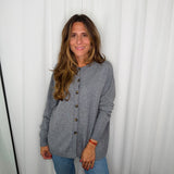 CARDIGAN CINZA