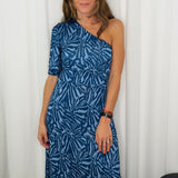 VESTIDO ESTAMPADO ASSIMÉTRICO