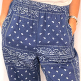 CALÇAS BAGGY BANDANAS AZUL