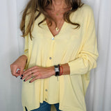 CARDIGAN MALHA FRIA AMARELO