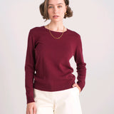 CAMISOLA 100% CASHMERE BORDEAUX