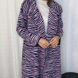 KIMONO COMPRIDO ZEBRA ROXO E LILÁS
