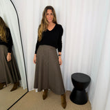 SAIA MIDI PIED POULE BORDEAUX