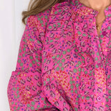 CAMISA ROSA ESTAMPADA