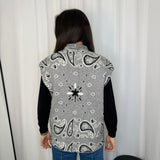 COLETE MALHA CINZA CORNUCÓPIAS