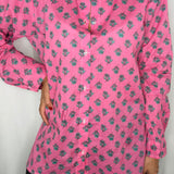 CAMISA ROSA ESTAMPADO