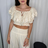 CONJUNTO TOP E CALÇAS LINHO