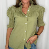 CAMISA GOLA FAVOS MANGA CURTA VERDE