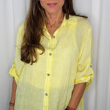 CAMISA LINHO AMARELO