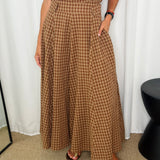 CONJUNTO TOP E SAIA VICHY