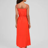 VESTIDO LARANJA PEDRAS