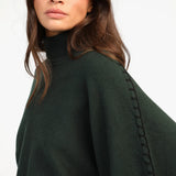 CAMISOLA MALHA VERDE COSTURA