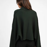 CAMISOLA MALHA VERDE COSTURA