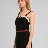 CONJUNTO TOP E CALÇÕES PRETO